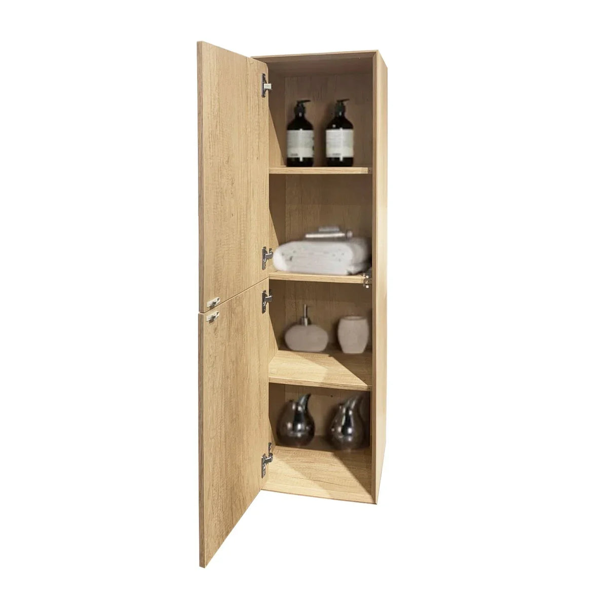 Fingerpull Wall Hung Tallboy & Storage Cabinet