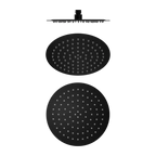 Thin Round Overhead Shower Head 250mm (Stainless Steel Made) - Various Colours