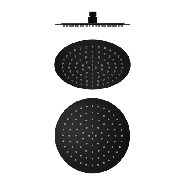 Thin Round Overhead Shower Head 250mm (Stainless Steel Made) - Various Colours