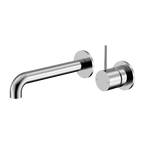 Nero Tapware WBM21 Mecca Handle Up Wall Basin/Bath Mixer Set with 185mm Reach Spout - Various Colours