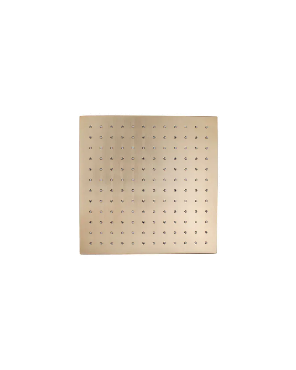Square Overhead Shower Head 250mm (Brass Made) - Various Colours