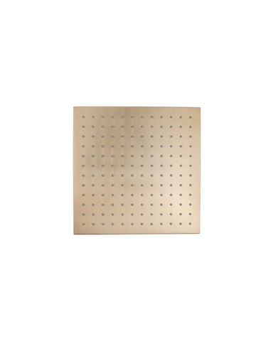 Square Overhead Shower Head 250mm (Brass Made) - Various Colours