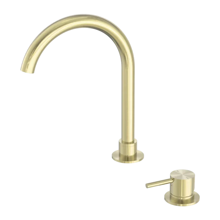 Nero Tapware BM29 Mecca Hob Mounted Basin / Bath / Kitchen / Laundry Mixer Curved Swivel Spout - Various Colours