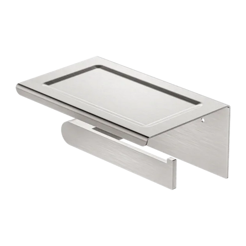 Ecco Toilet Roll Holder with Shelf - Various Colours