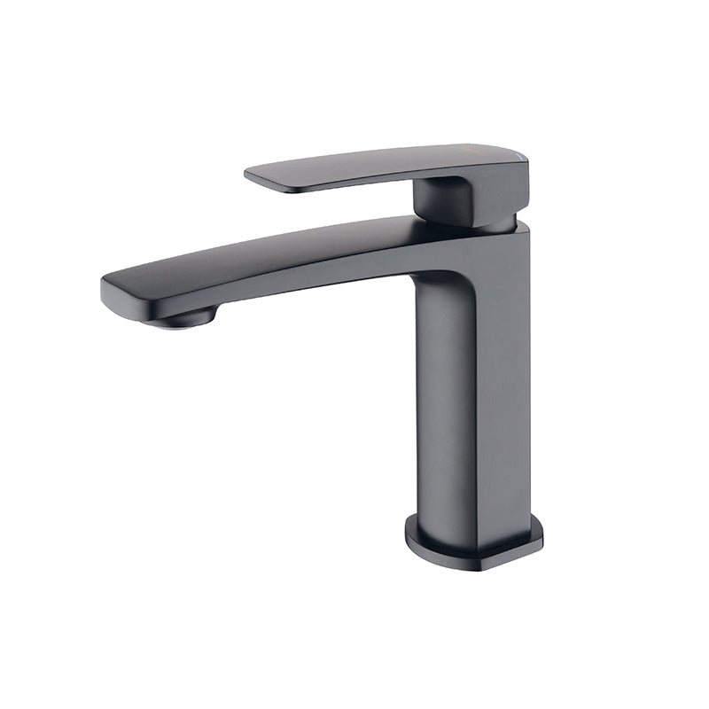 BM13 Bench Mount Soft Square Basin Mixer - Various Colours