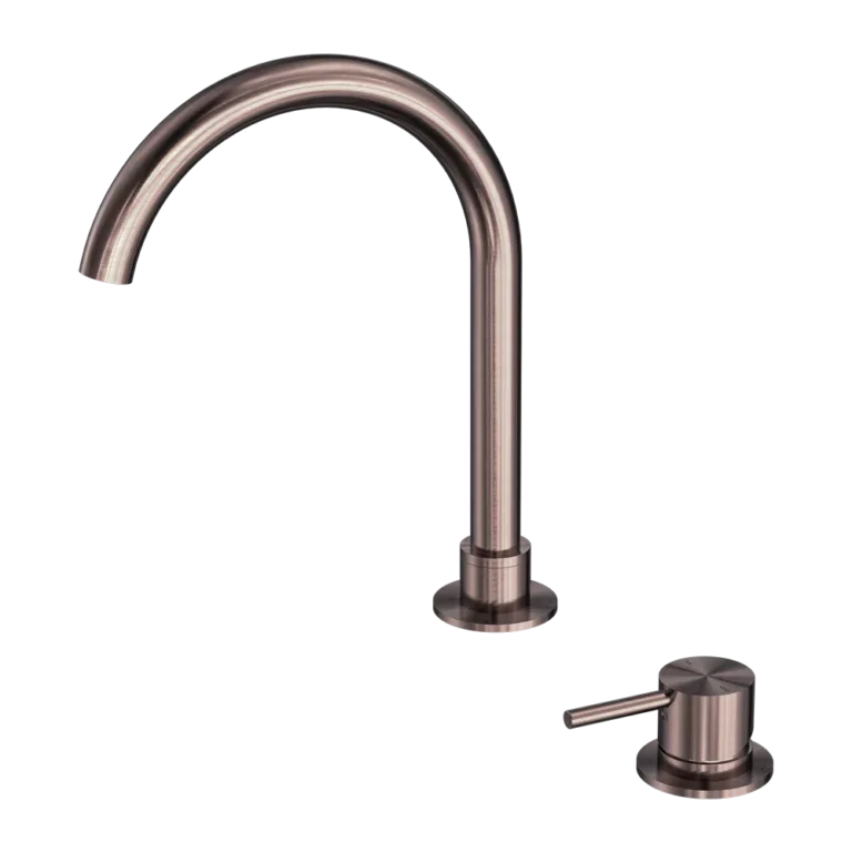 Nero Tapware BM29 Mecca Hob Mounted Basin / Bath / Kitchen / Laundry Mixer Curved Swivel Spout - Various Colours