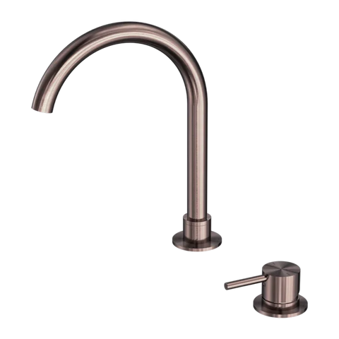Nero Tapware BM29 Mecca Hob Mounted Basin / Bath / Kitchen / Laundry Mixer Curved Swivel Spout - Various Colours
