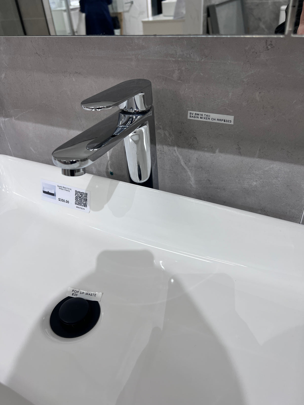 BV Chrome Supra Tall Basin Mixer - Floor Display Clearance