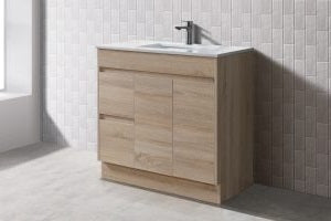 BV77 Slimline (360mm Depth) Woodgrain Freestanding Vanity - 600 / 750 / 900mm