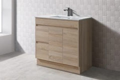 BV77 Slimline (360mm Depth) Woodgrain Freestanding Vanity - 600 / 750 / 900mm