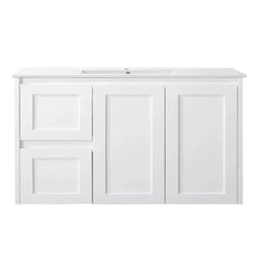 BV55WH (460mm Depth) Matte White Shaker Wall Hung Vanity - 600 / 750 / 900 / 1200 / 1500 / 1800mm