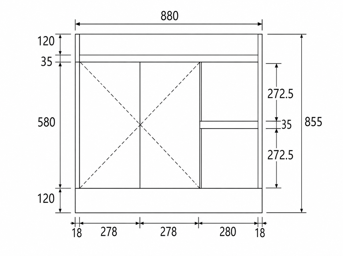 BV51 (460mm Depth) Matt White Fingerpull Freestanding Vanity - 600 / 750 / 900 / 1200 / 1500 / 1800mm