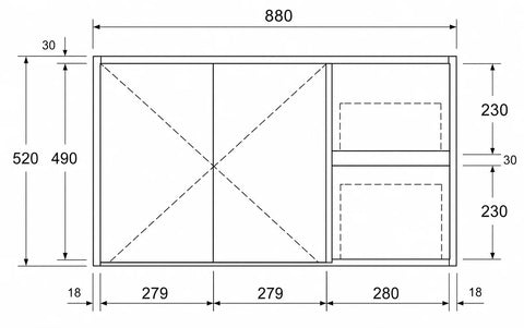 BV03WH Gloss White Fingerpull Wall Hung Vanity - 600 / 750 / 900 / 1200 / 1500 / 1800mm