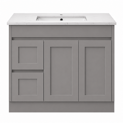 BV52 (460mm Depth) Matt Grey Shaker Freestanding Vanity - 600 / 750 / 900 / 1200 / 1500 / 1800mm