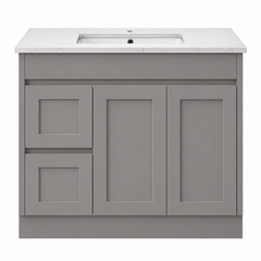 BV52 (460mm Depth) Matt Grey Shaker Freestanding Vanity - 600 / 750 / 900 / 1200 / 1500 / 1800mm