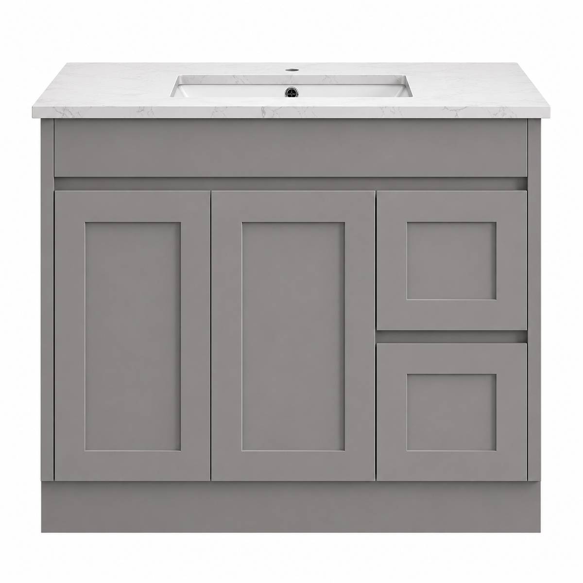BV52 (460mm Depth) Matt Grey Shaker Freestanding Vanity - 600 / 750 / 900 / 1200 / 1500 / 1800mm