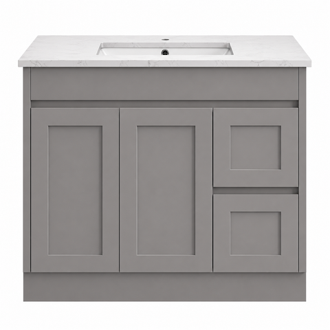 BV52 (460mm Depth) Matt Grey Shaker Freestanding Vanity - 600 / 750 / 900 / 1200 / 1500 / 1800mm
