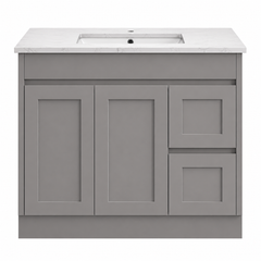 BV52 (460mm Depth) Matt Grey Shaker Freestanding Vanity - 600 / 750 / 900 / 1200 / 1500 / 1800mm