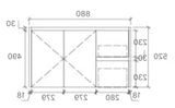 BV03WH Gloss White Fingerpull Wall Hung Vanity - 600 / 750 / 900 / 1200 / 1500 / 1800mm