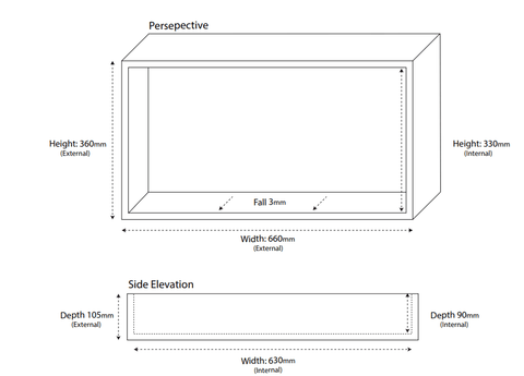 Shower Wall Niche - Various Sizes