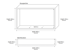 Shower Wall Niche - Various Sizes