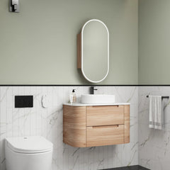 BV58WH Timber Curved Wall Hung Vanity - 750 / 900 / 1200 / 1500 / 1800mm