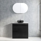 BV53 (460mm Depth) Matt Black Fingerpull Freestanding Vanity - 600 / 750 / 900 / 1200 / 1500 / 1800mm