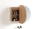 Oval Mirror Cabinet Pencil Edge 900x600 / 1200x600 / 1500x800mm - Timber Veneer