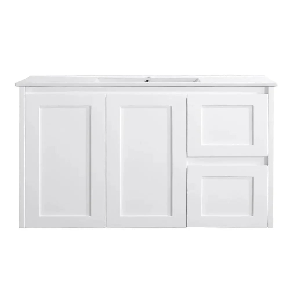 BV88 (460mm Depth) Gloss White Finger pull Wall Hung Vanity - 600 / 750 / 900 / 1200 / 1500 / 1800mm