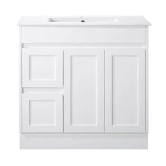 BV61 (460mm Depth) Gloss White Fingerpull Freestanding Vanity - 600 / 750 / 900 / 1200 / 1500 / 1800mm