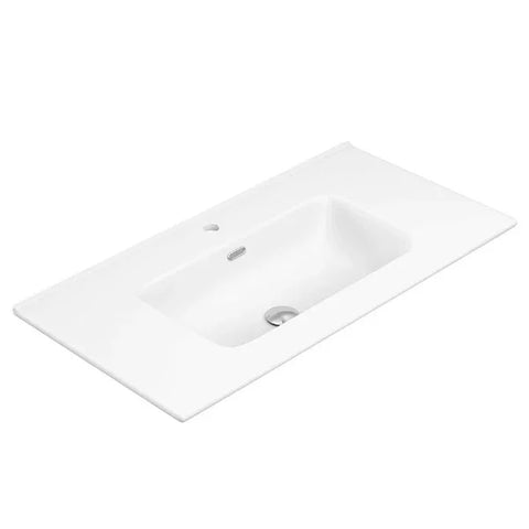 Premium - Matte White Soft Curve Bowl 465mm Depth Vanity Top - Various Sizes