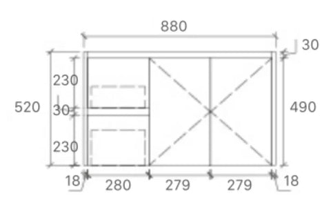 BV03WH Gloss White Fingerpull Wall Hung Vanity - 600 / 750 / 900 / 1200 / 1500 / 1800mm