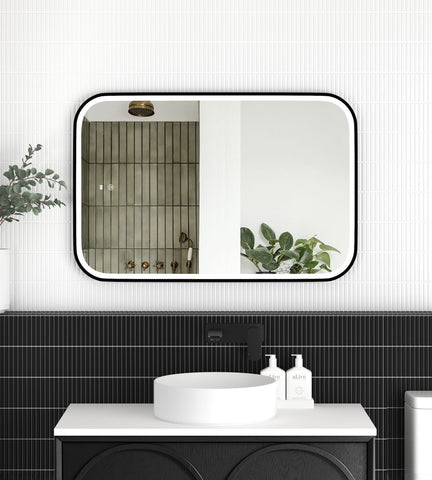 Rectangle Curved LED Mirrors - 900/1200/1500mm - Frameless/With Frame
