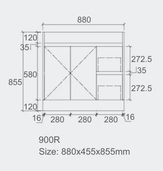 BV60 Wooden Fingerpull Freestanding Vanity - 600 / 750 / 900 / 1200 / 1500 / 1800mm