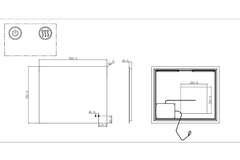 Rectangle Frameless Back Lit LED Bathroom Mirror Touch-on Switch - Various Sizes