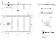 Cemento Concrete Texture Shower Floor (European Made) - Various Colours & Sizes