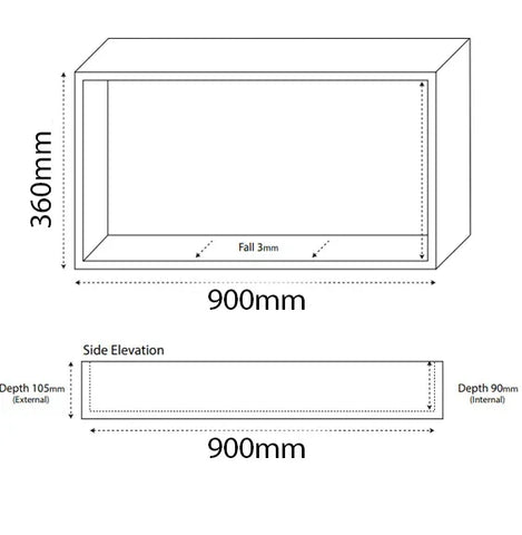 Shower Wall Niche - Various Sizes