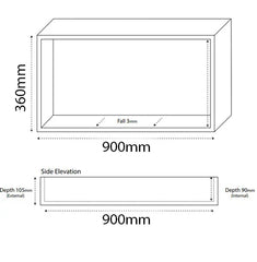 Shower Wall Niche - Various Sizes