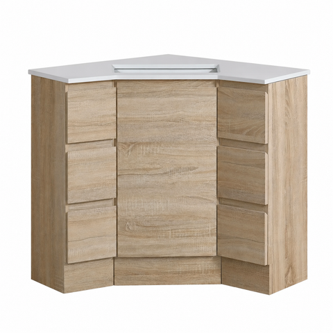 BV42 Timber Fingerpull Freestanding Corner Vanity - 600 / 900mm