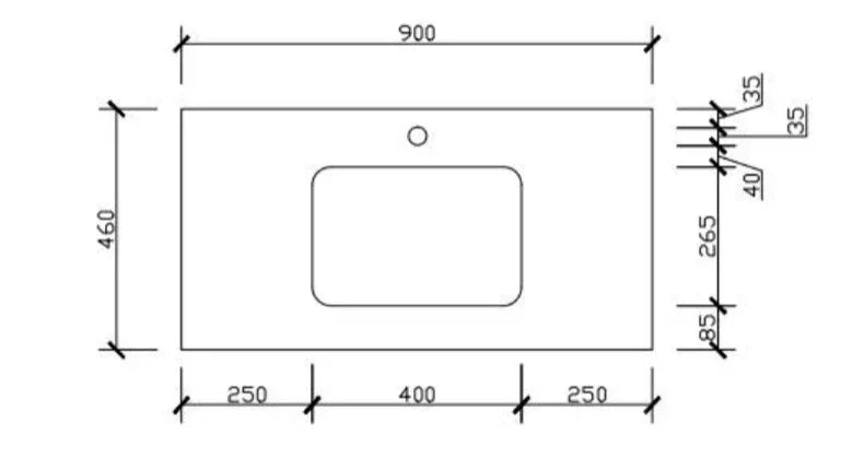 Vanity benchtop