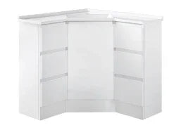BV41 Gloss White Freestanding Corner Vanity - 410 / 600 / 900mm