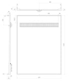 Budget Tile Over Shower Tray Base with Channel Grate (Australian Made) - Various Sizes