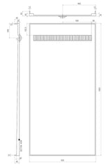 Tile Over Shower Tray with Channel Grate (Australian Made) - Various Sizes