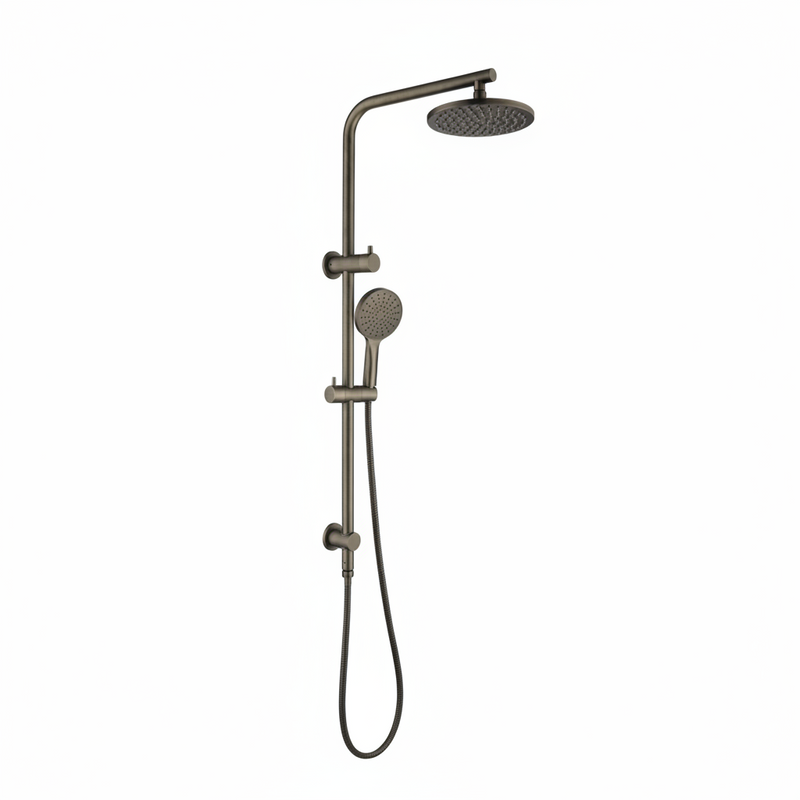 Vue Round Dual Shower Rail - Various Colours
