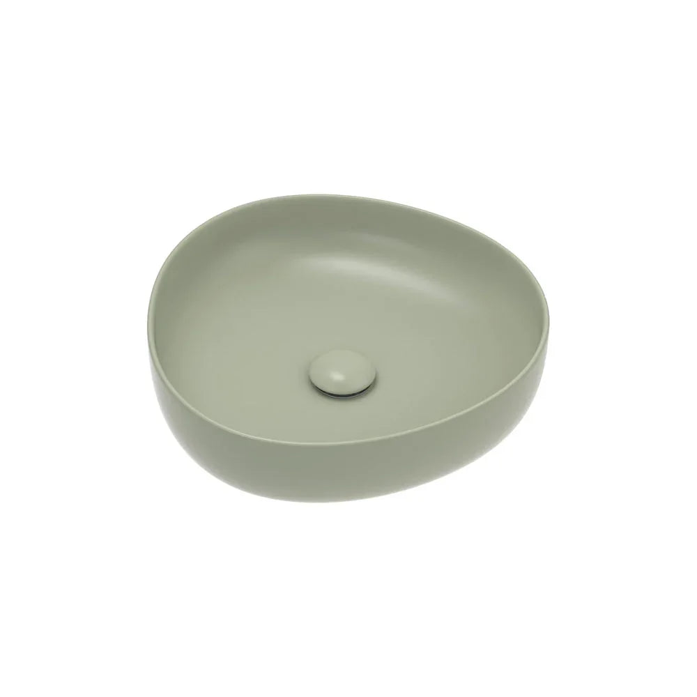 Pebble Above Counter Ceramic Basin 400x395mm - Various Colours