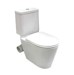 Cotto Closed Coupled Skew Pan Connection Toilet Suite with Soft Close Seat - White (4 Star)