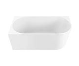 Apollo Left Hand Corner Freestanding Bath 1500mm - Gloss White