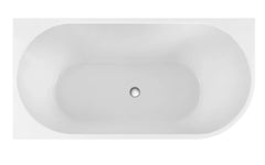 Apollo Left Hand Corner Freestanding Bath 1500mm - Gloss White