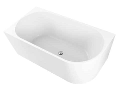 Isabella Left Hand Corner Freestanding Bath 1700mm - Gloss White