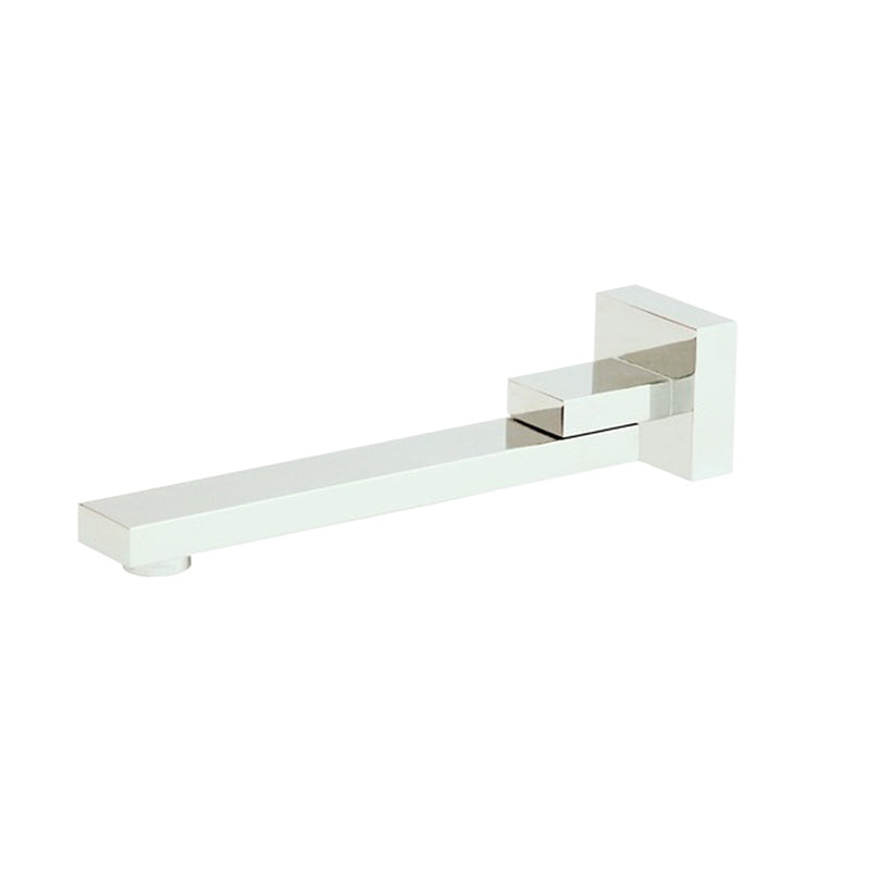 Square Corner Bath Swivel Spout - Chrome / Black